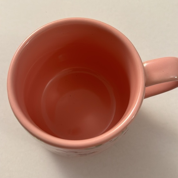 Threshold Target Coffee Mug Pink with Red Flowers B49 - Picture 2 of 3